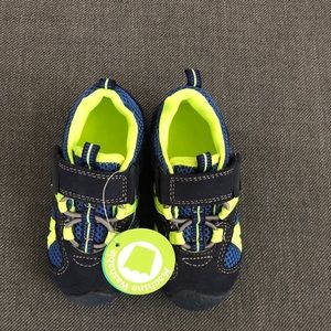 Pediped Flex Renegade Navy/Lime toddler shoes